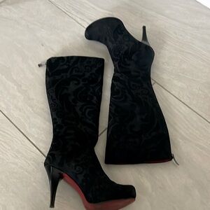 Rockwell Tharp Stiletto platform knee high boots size 38 (7.5-8) US